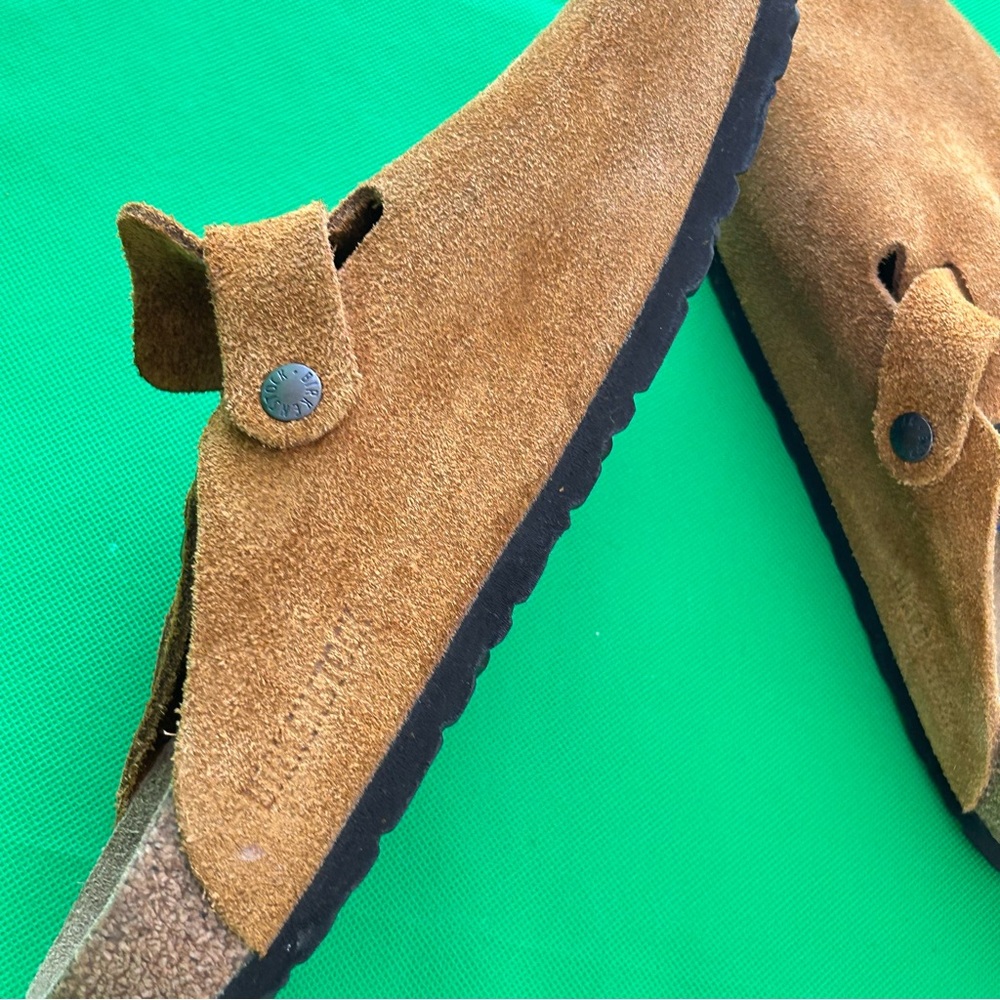 Birkenstock’s Boston soft footbed mink suede clogs Size 43 Men's 10 - Picture 11 of 16